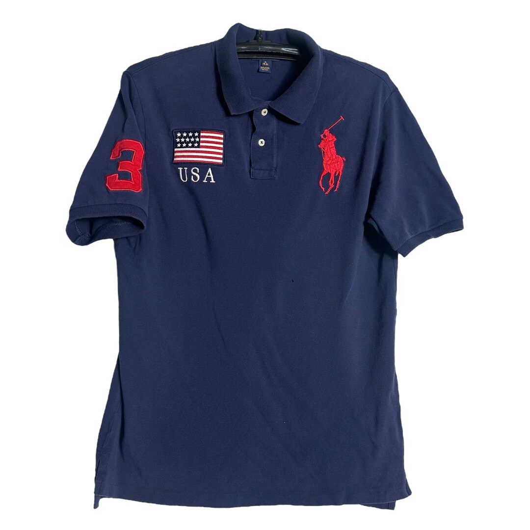 Vintage Polo Ralph Lauren USA #3 Polo Shirt - Etsy