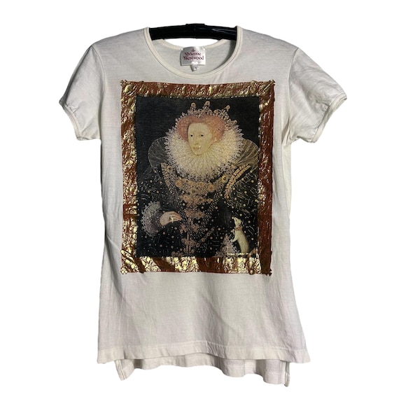 Vintage Vivienne Westwood Queen Elizabeth OVP T-shirt - Etsy