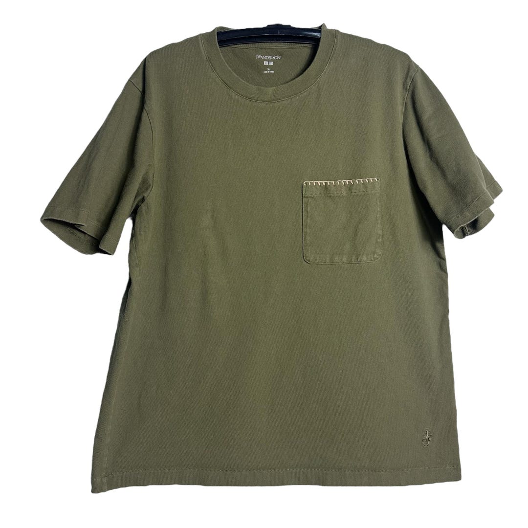 Uniqlo JW Anderson asymmetric T shirts Japan F/S Black