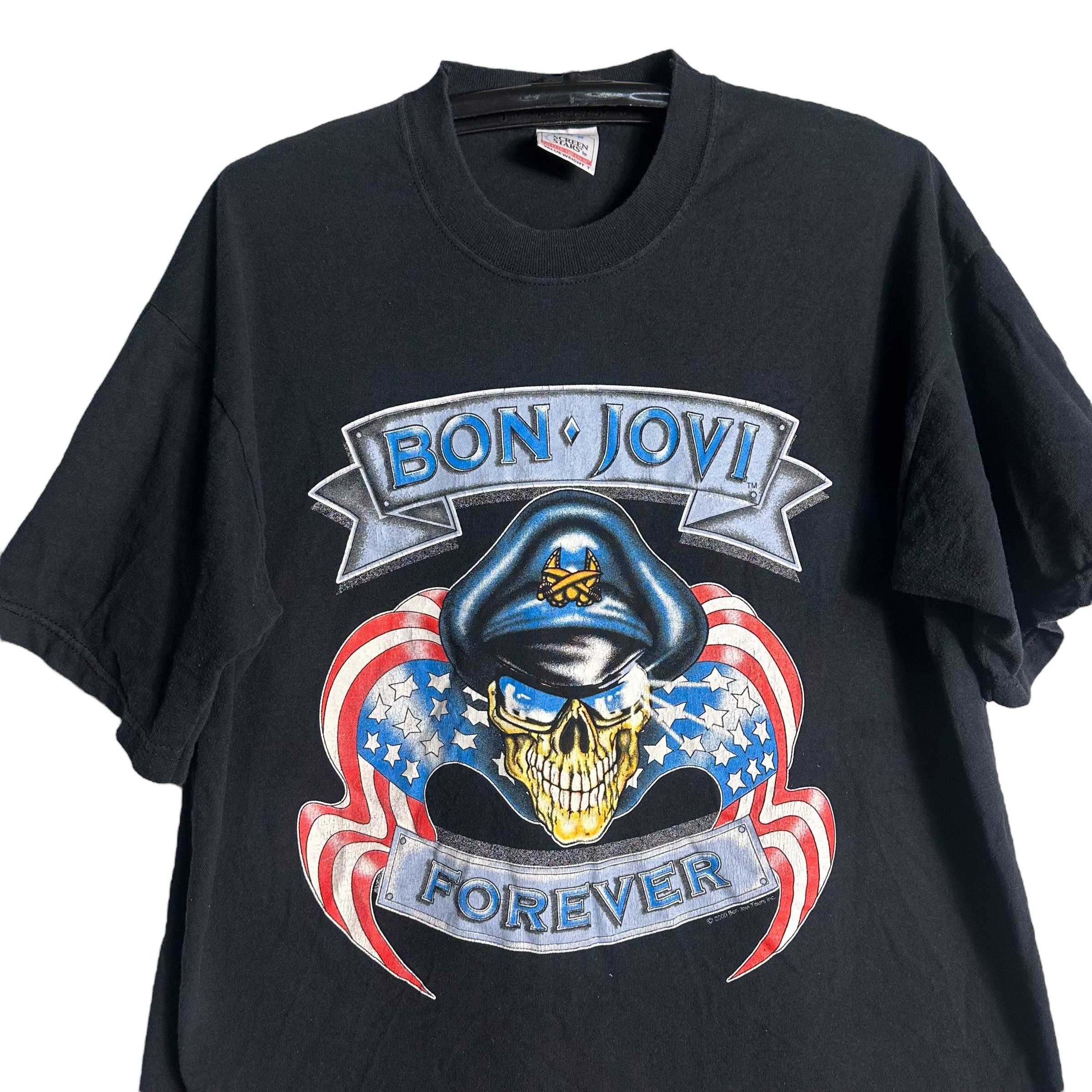 BON JOVIボンジョビ CRUSH TOUR 2000 Tシャツ バンドT Vintage Bon Jovi Crush Tour 2000 American Rock Band T-shirt