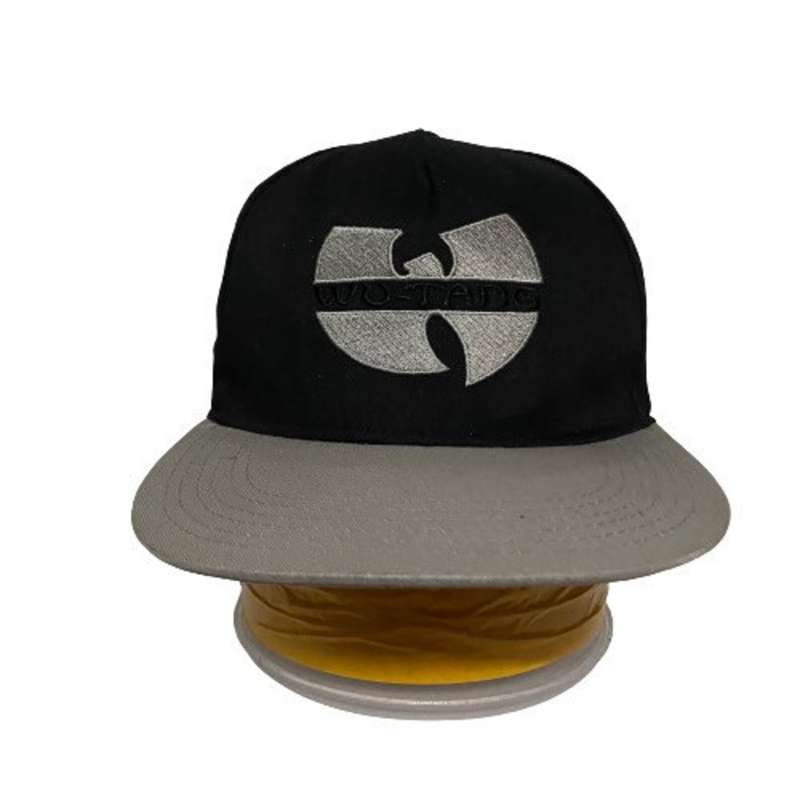 thumbnail image 2 of Wu-Tang Clan Gold Embroidered Logo Black Snapback Trucker Hat – Rock Off 2 of 4