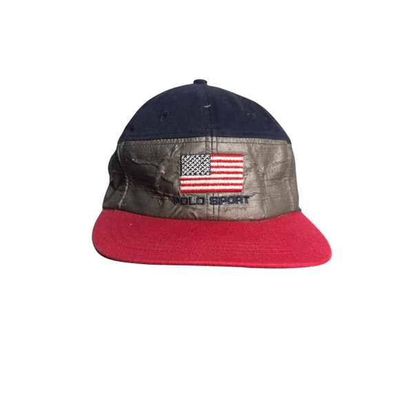 Vintage Polo Sport Ralph Lauren USA Flag Cap - Etsy display picture 2
