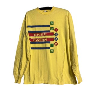 Vintage 90s Snee Farm Swim Team L/S T-shirt Single Stich