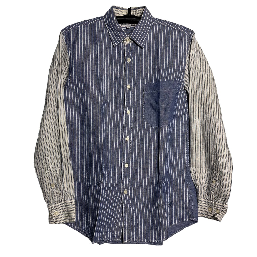 Tシャツ・カットソー J W ANDERSON 'Patchword Striped' shirt (SH0370PG1414 888) PATCHWORK STRIPED SHIRT – JW Anderson