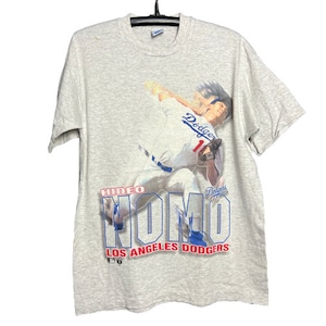 Vintage 1995 MLB Hideo Nomo Dodgers OVP Shirt Single Stich