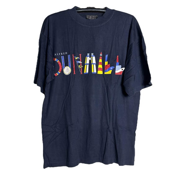 Vintage Alfred Dunhill Spell Out T-shirt Made in Portugal - Etsy