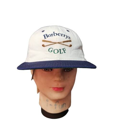 Authentic Vintage Burberry S Golf Adjustable Baseball Cap Made in