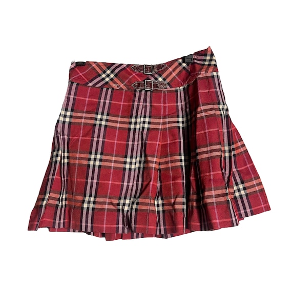 Vintage Burberry London Blue Label Nova Check Tartan Mini Skirt
