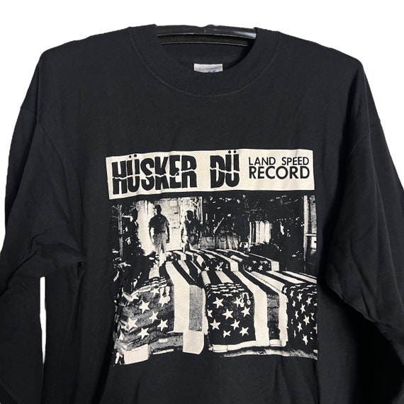 Vintage Husker Du Band Land Speed Record Long Sle… - image 2