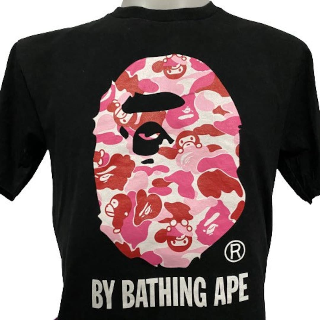 Authentic Vintage BAPE Shirt Black Color Large Size Made in - Etsy