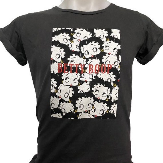 Authentic Vintage Betty Boop Shirt Gray Color