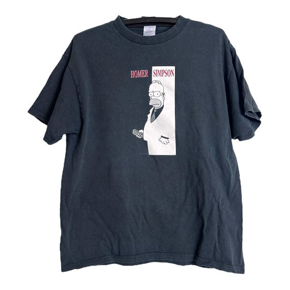 90S DELTA THE SIMPSONS SCARFACE Tシャツ XL Vintage Homer Simpsons Parody Scarface Movie Shirt by Matt