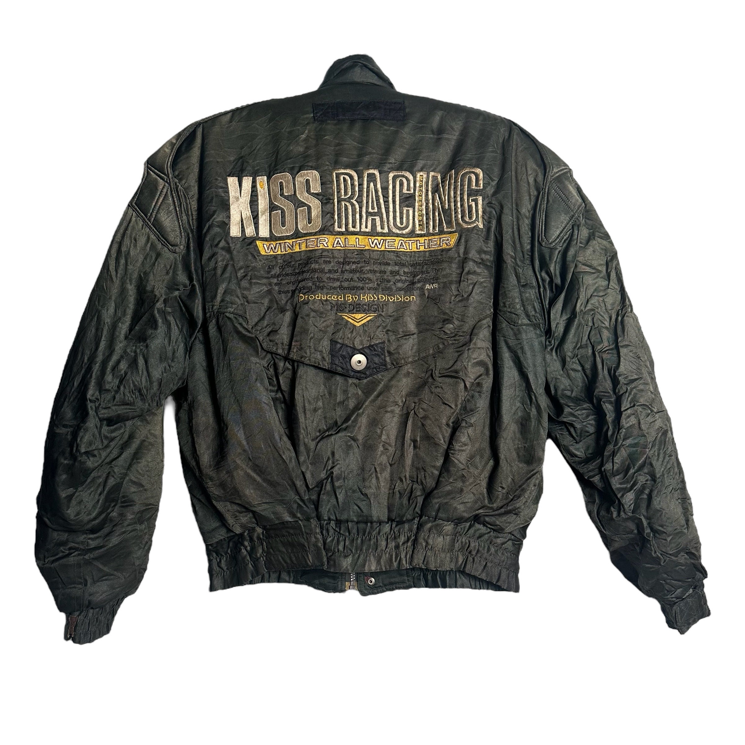 Vintage Kiss Racing Team Bomber Bikers Jacket - Etsy