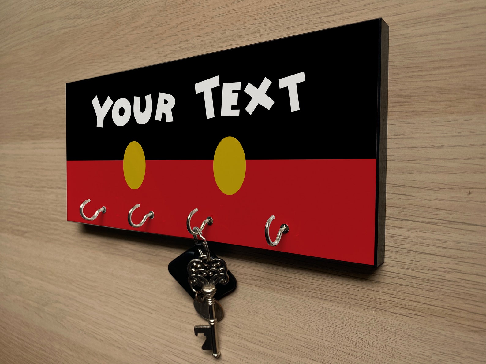 Disney Key Holder Home Decor Mickey Mouse Personalized Gift Etsy