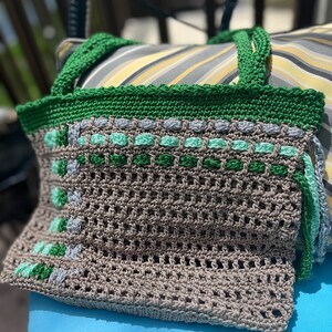 Bolso tote CROCHET HECHO A MANO