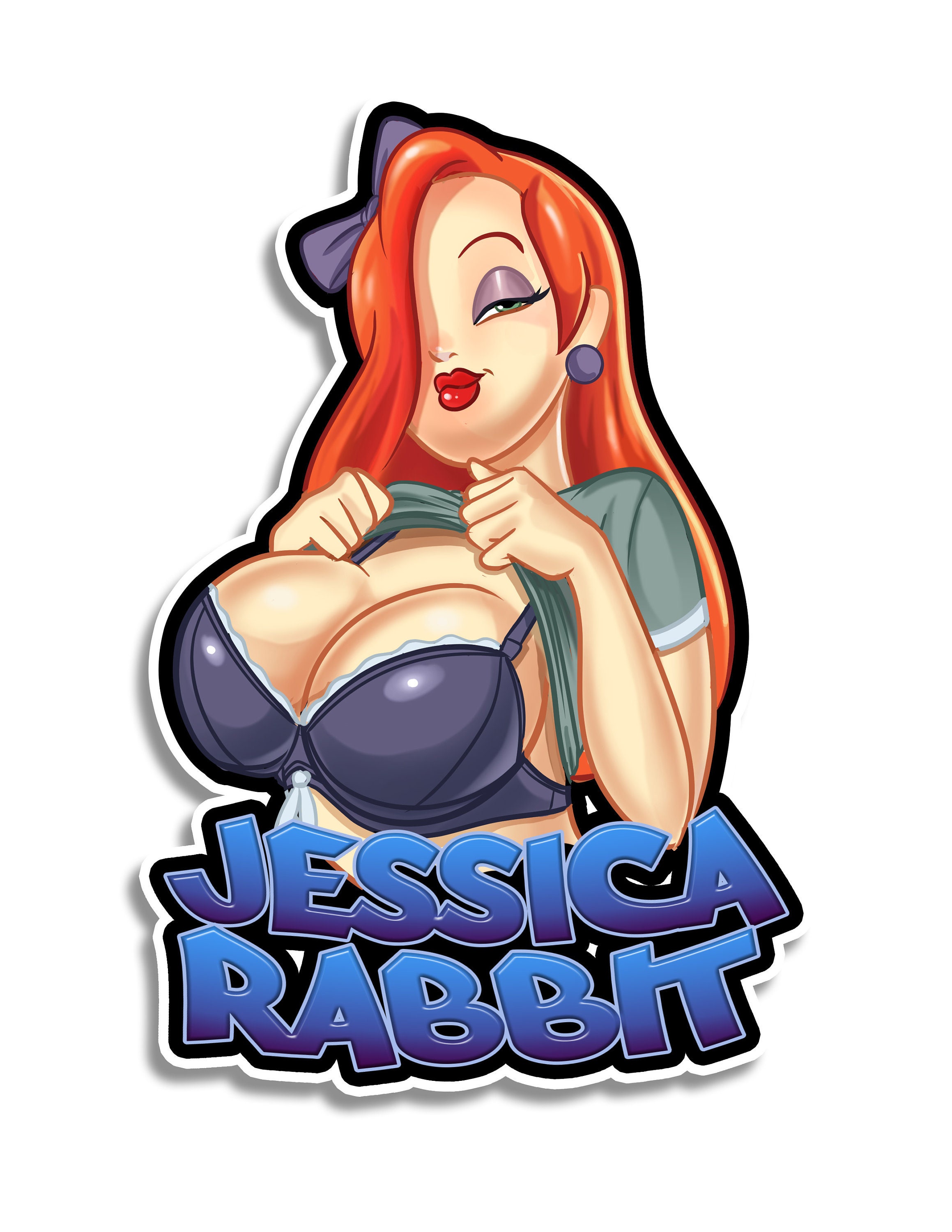Sexy Jessica Rabbit Sticker Etsy Sexy Jessica Rabbit Sticker Etsy