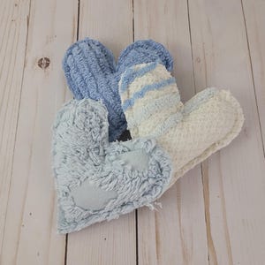 Vintage Chenille Heart Pillows: Handmade from Bedspread, Polyester Fill #9