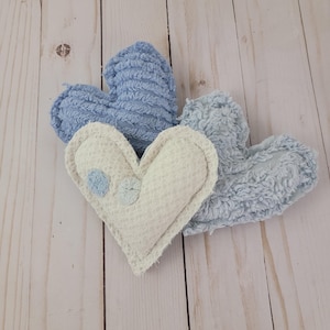 Vintage Chenille Heart Pillows: Handmade from Bedspread, Polyester Fill #10