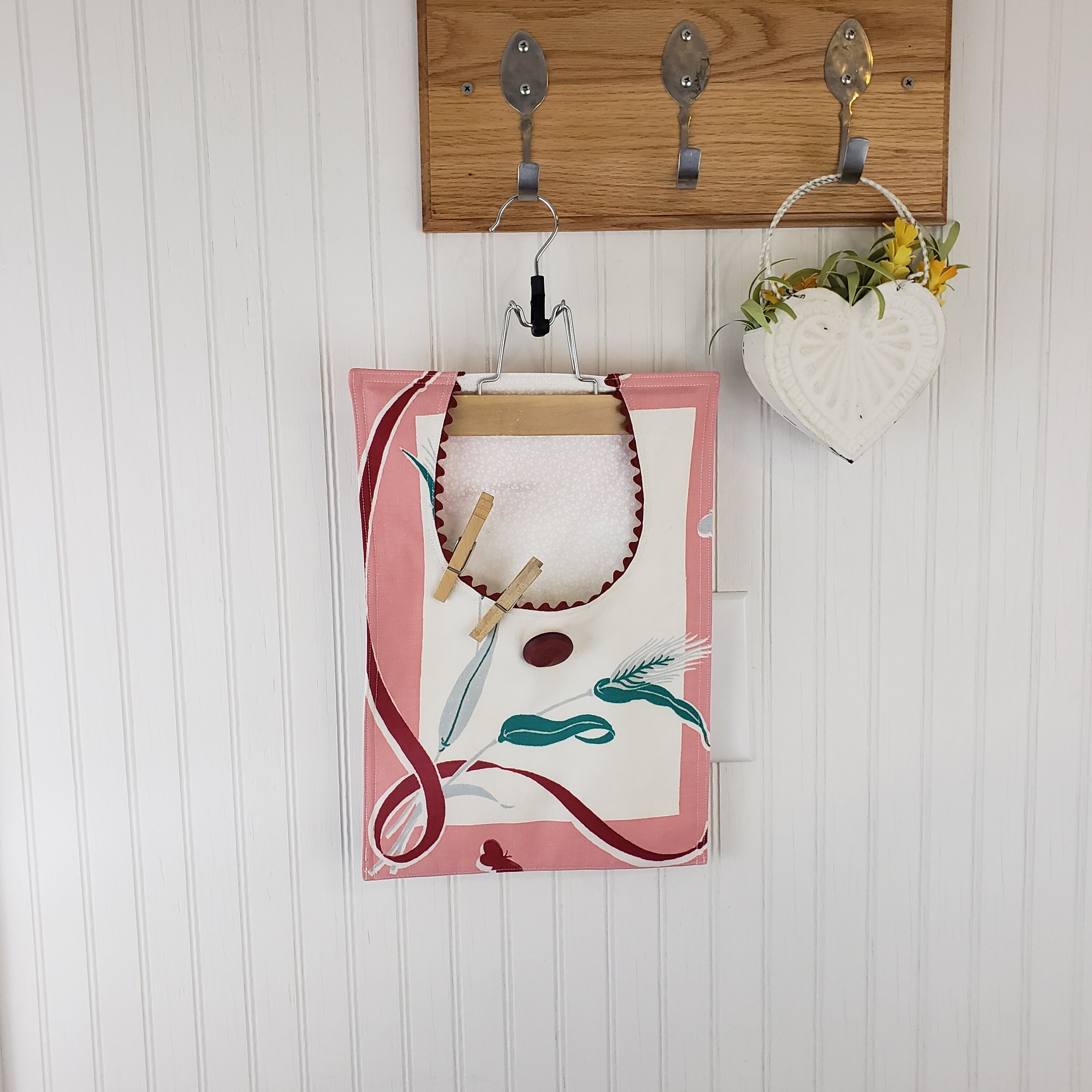 Clothes Pin Bag Peg Bag Cotton Clothes Pin Bag Vintage Clothes Etsy