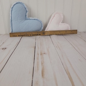 Vintage Chenille Heart Pillows: Handmade from Bedspread, Polyester Fill image 17