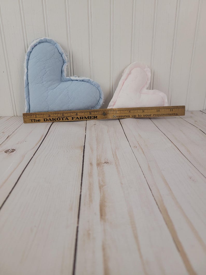 Vintage Chenille Heart Pillows: Handmade from Bedspread, Polyester Fill image 17