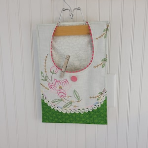 Clothes pin bag Peg bag Cotton clothes pin bag Vintage clothes pin bag