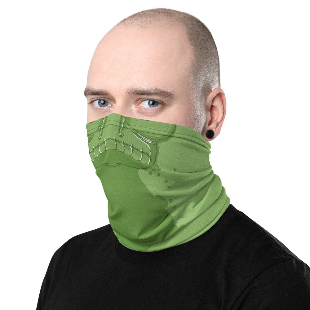 Chameleon Face Mask Printed Reptile Lover Gift Unisex Neck Etsy
