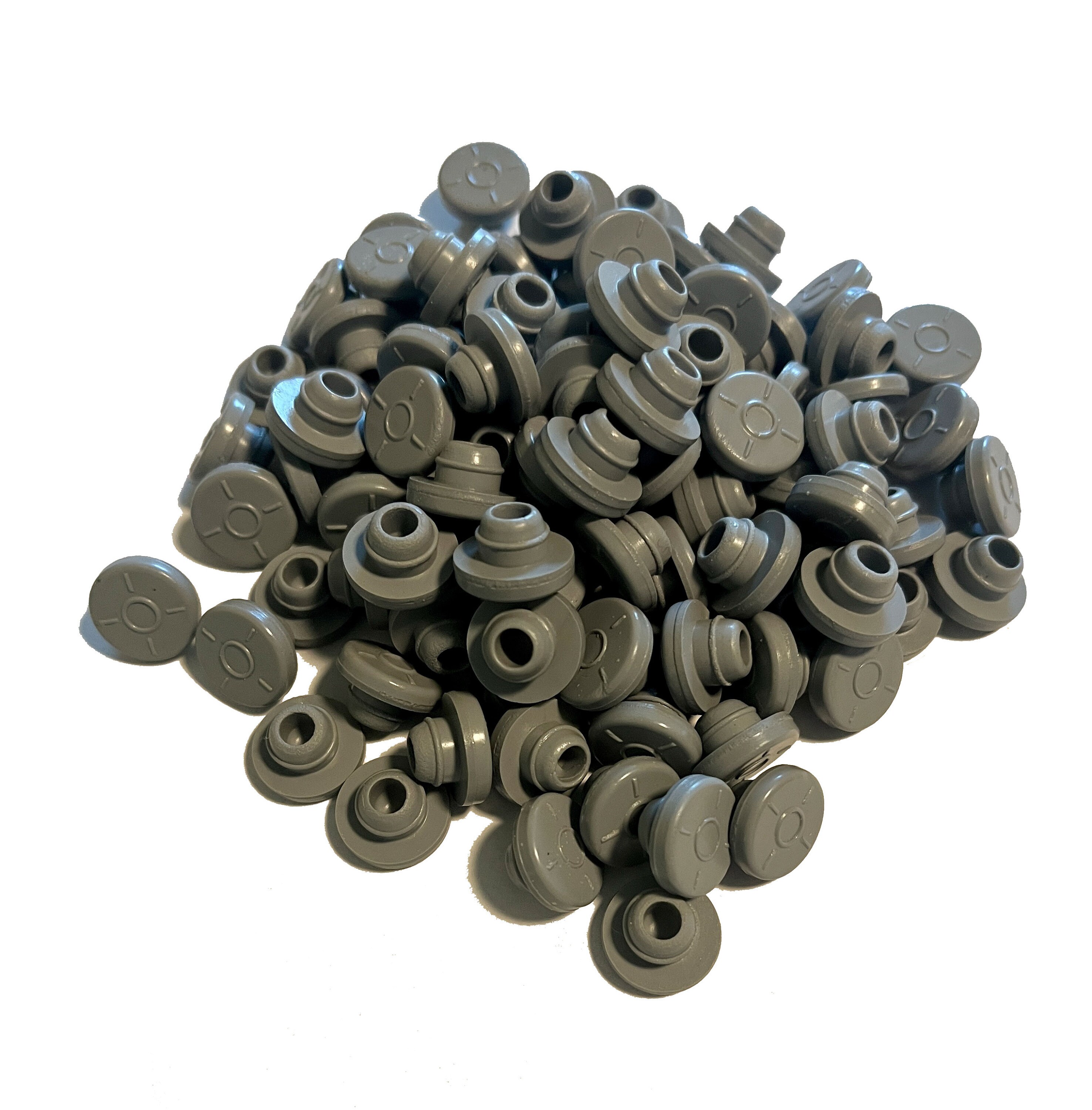 thumbnail image 2 of 100Pcs 20mm Self Healing Injection Ports,vials Rubber Stoppers,Butyl Cap For Glass Bottle& Mushroom Liquid Culture Mason Jars By Biomed Scientific(Grey 2 of 14