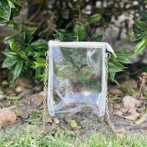 Crossbody Clear Bag, Concert Bag, Clear Stadium Approved Bag, Transparent Bag
