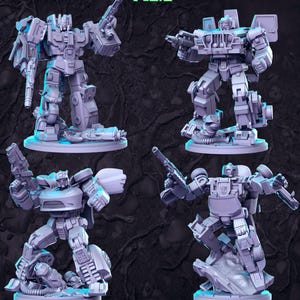 Disguised Robots DnD Miniature Set: Tabletop RPG Miniatures, RN Estudio