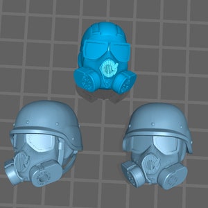 Gas Mask Head: 6-inch Action Figure, Chemical Trooper Style
