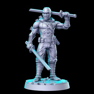 Storm Ninja  - 35mm Scale DnD Miniature | Dungeons and Dragons | RN Estudio | GI Joe Cobra