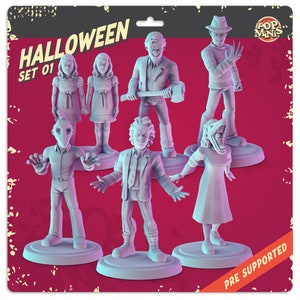 Halloween Horror 36mm Minis Beetlejuice, the shining, nightmare on elm street, Freddy Krueger