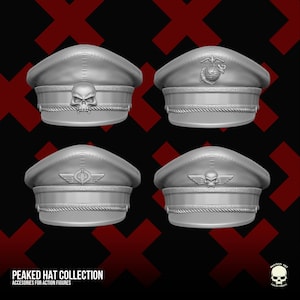 Casquette Peaked Hat pour figurines articulées de 6 pouces GI Joe Classified, mezco, neca, série noire, légendes 1/12 à l&#39;échelle 1:12