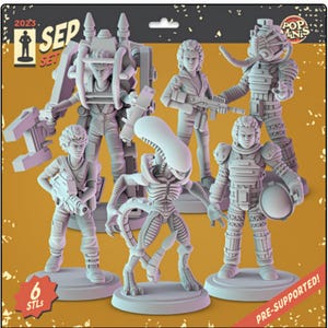 Alien 36mm Minis tabletop gaming, DnD, Aliens, Prometheus