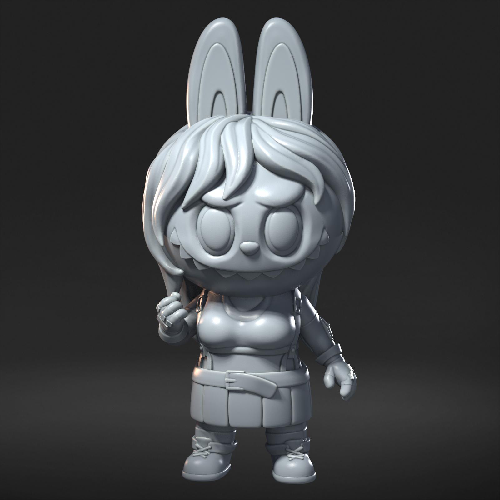 Labubu X Final Fantasy VII 100mm Minis gaming, DnD, labubu 3d Print Video Game - Picture 13 of 13