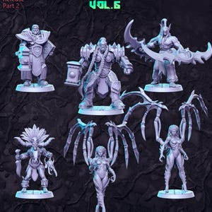 Blizzard Vol 5 Full Set DnD Miniature, Tabletop RPG DnD Mini, D&D Figurines, Fantasy Gaming and Pathfinder, RN Estudio
