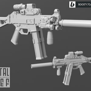 1/12 Scale UMP 45 SMG: Toy Accessory for GI Joe Classified