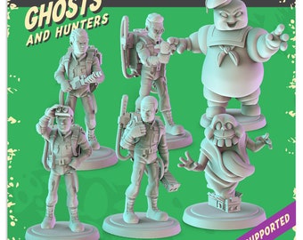 Ghostbusters Miniatures Set: 36mm Tabletop RPG Figures
