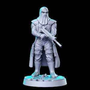 hooded commander - 35mm Scale DnD Miniature | Dungeons and Dragons | RN Estudio | GI Joe Cobra