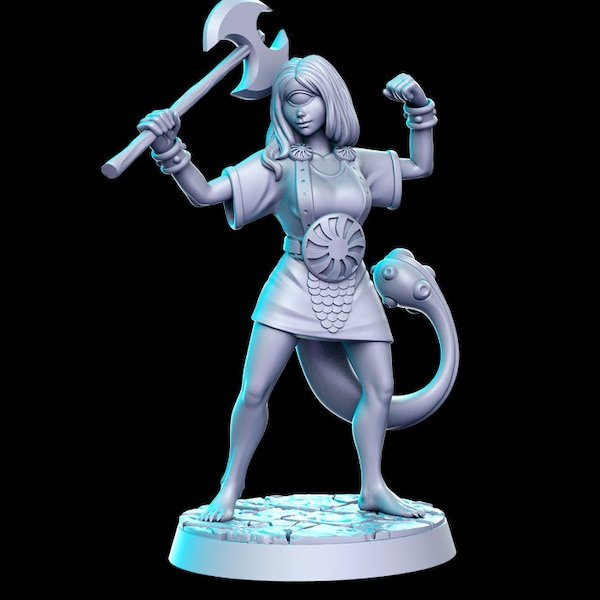 HeroQuest female Fimir Fomorians 2 styles - Miniatures Unpainted 32mm Dungeons and Dragons