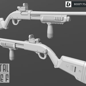 3d Printed Remington 870 Shotgun 1:12 6&quot; GI Joe Classified/Marvel Legends