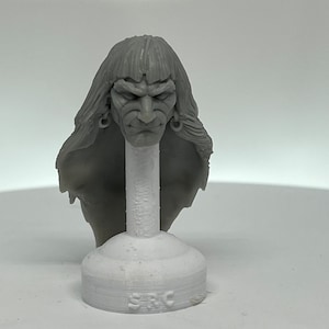 Tête Conan 1:12 pour figurine de 6 po. style bande dessinée style frazetta