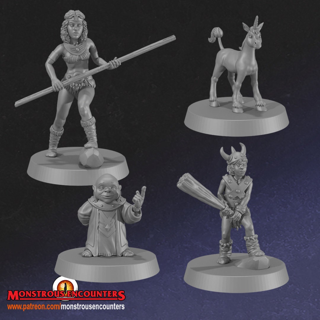 Dnd Cartoon Show Miniatures Venger Unpainted 28mm or 32mm 