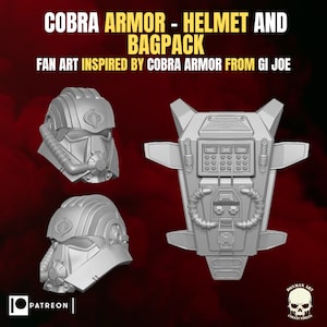 Armored Cobra Commander Set 1:12 Toy Accessory Free Shipping.
