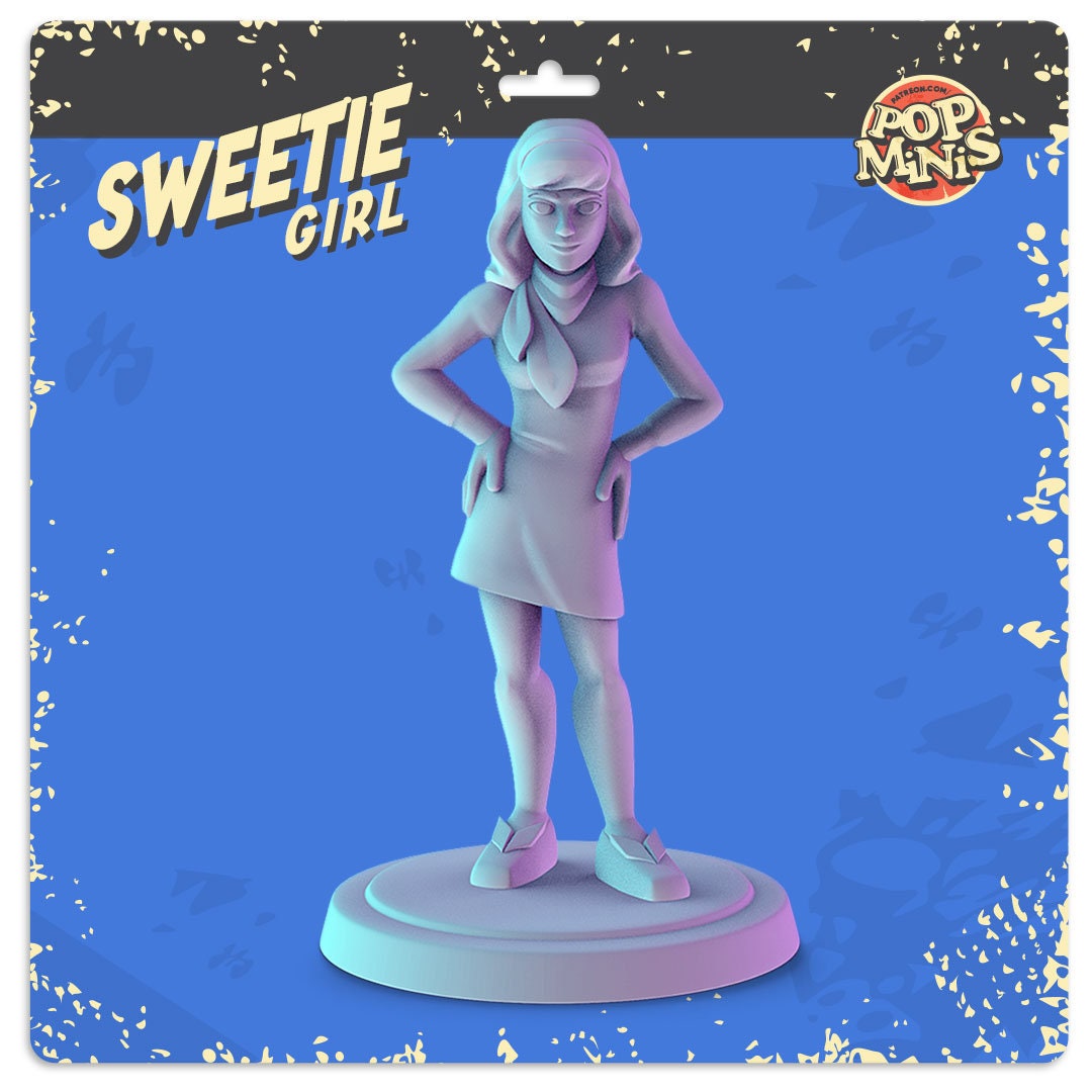 scooby doo cartoon Miniatures - complete set 6 x 36mm Dioramas, tabletop RPGs.  - Picture 18 of 21