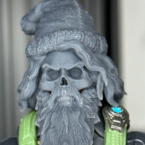 Santa Skull  GI Joe Classified 1/12 scale head unpainted  mezco legends 1:12 mythic legion