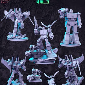 Miniatura D&D "Disguised Robots 3", miniature per giochi di ruolo da tavolo D&D, statuette D&D, giochi fantasy e Pathfinder, RN Estudio