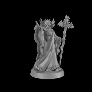 Kelek de wrede schurk DnD Cartoon Show Miniaturen Ongeverfd 28mm of 33mm Dungeons and Dragons