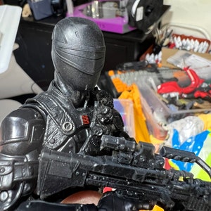 Snake eyes GI Joe Classified 1/12 scale head unpainted modern helmet ninja 1:12 mezco